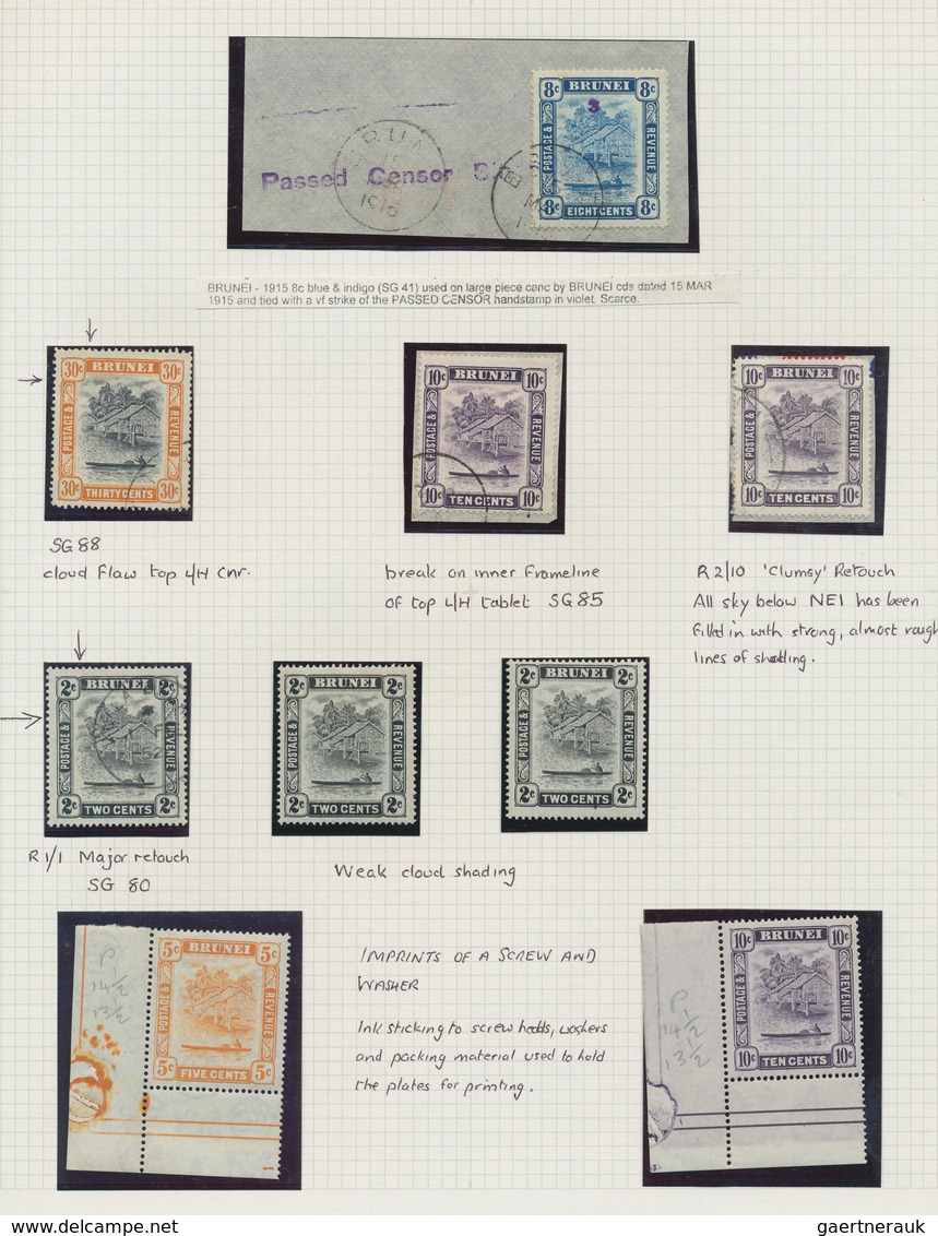 Brunei: 1947/1951, A Splendid Mint And Used Specialised Collection Of Apprx. 290 Stamps Of All Denom - Brunei (1984-...)