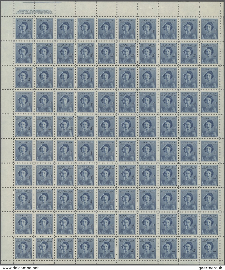 Kanada: 1947/1949, Stock Of The Issues Michel No. 244/249 With Tens Of Thousands Of Copies In Units - Colecciones