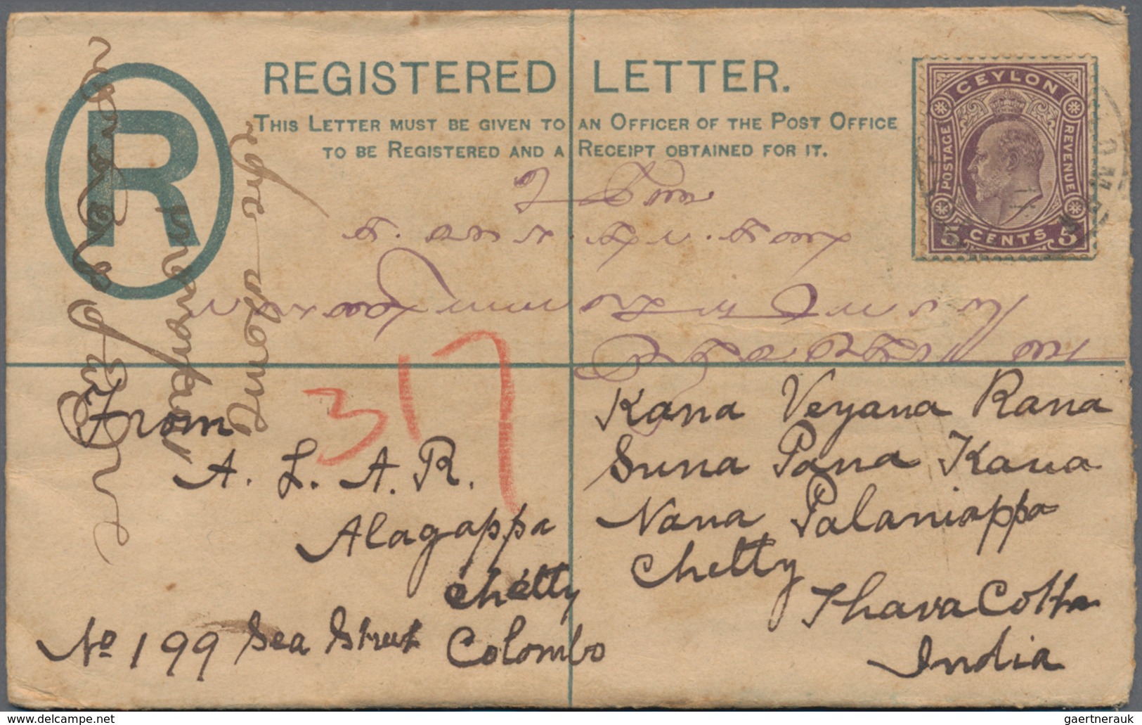Ceylon / Sri Lanka: 1895-1940's: Six Picture Postcards (from 1895-1920's), Two Postal Stationery Reg - Sri Lanka (Ceylan) (1948-...)