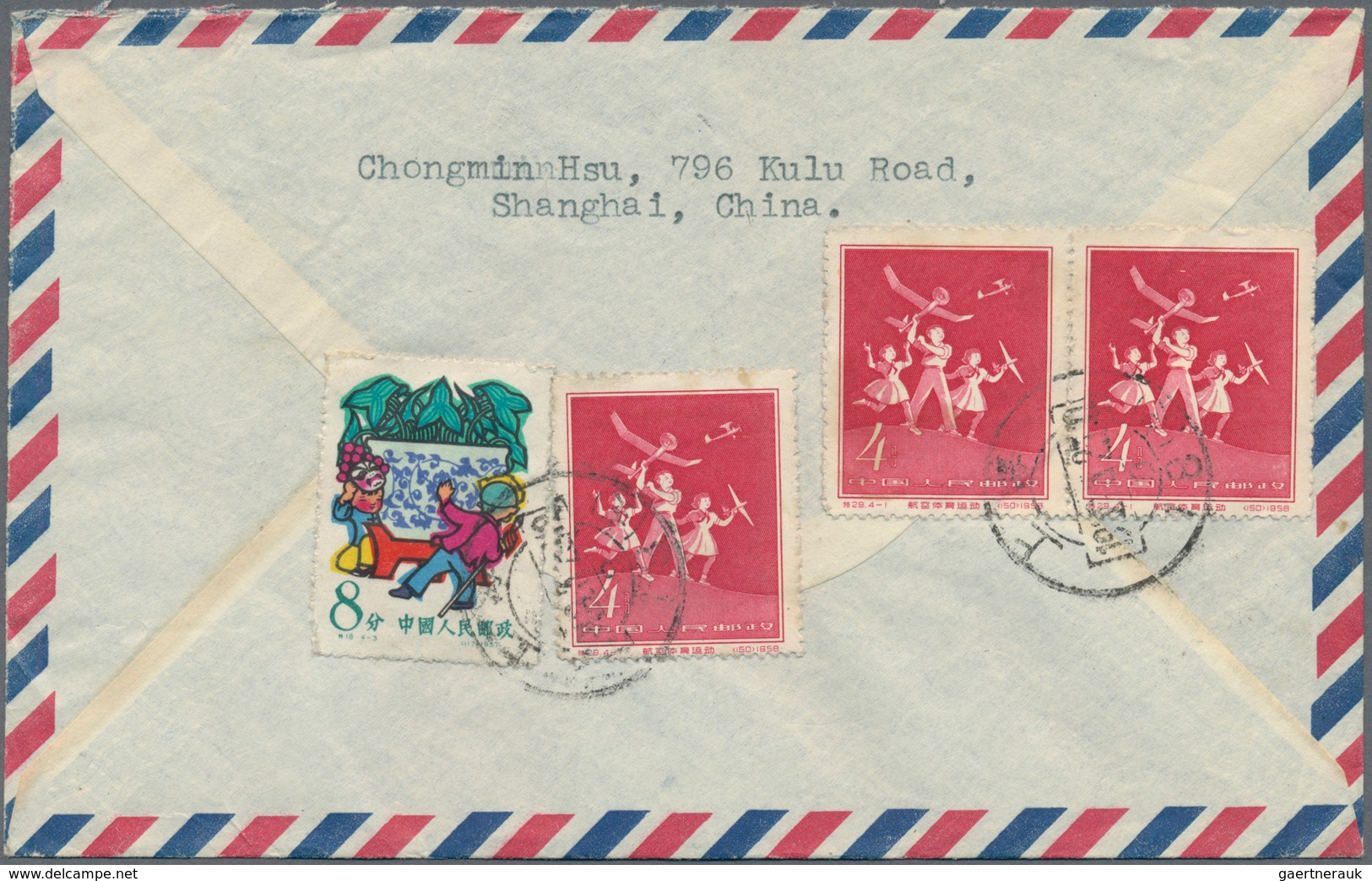 China: 1907/2012 (ca.), 17 Covers And Cards Including Small Packet Label, And Blind Post Letter Used - Other & Unclassified