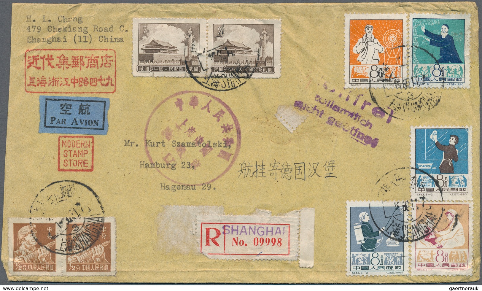 China - Volksrepublik: 1956/85 (ca.), 24 Covers Of The PRC, Many Bearing Commemorative Issues, Some - Altri & Non Classificati