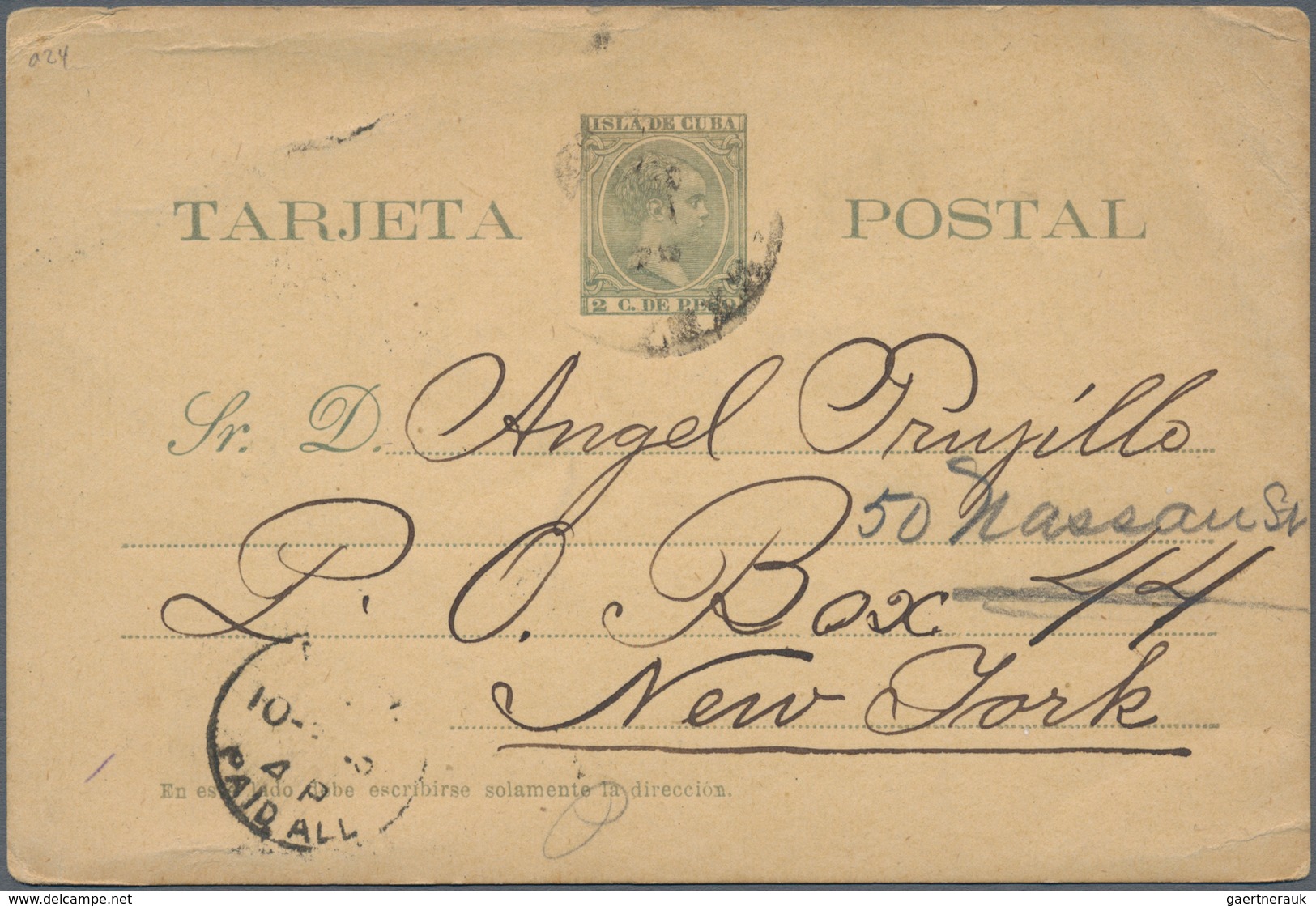 Cuba: 1878/98 Nice Holding Of Ca. 70 Unused And One Commercially Used Postal Stationery Cards, Incl. - Sonstige & Ohne Zuordnung