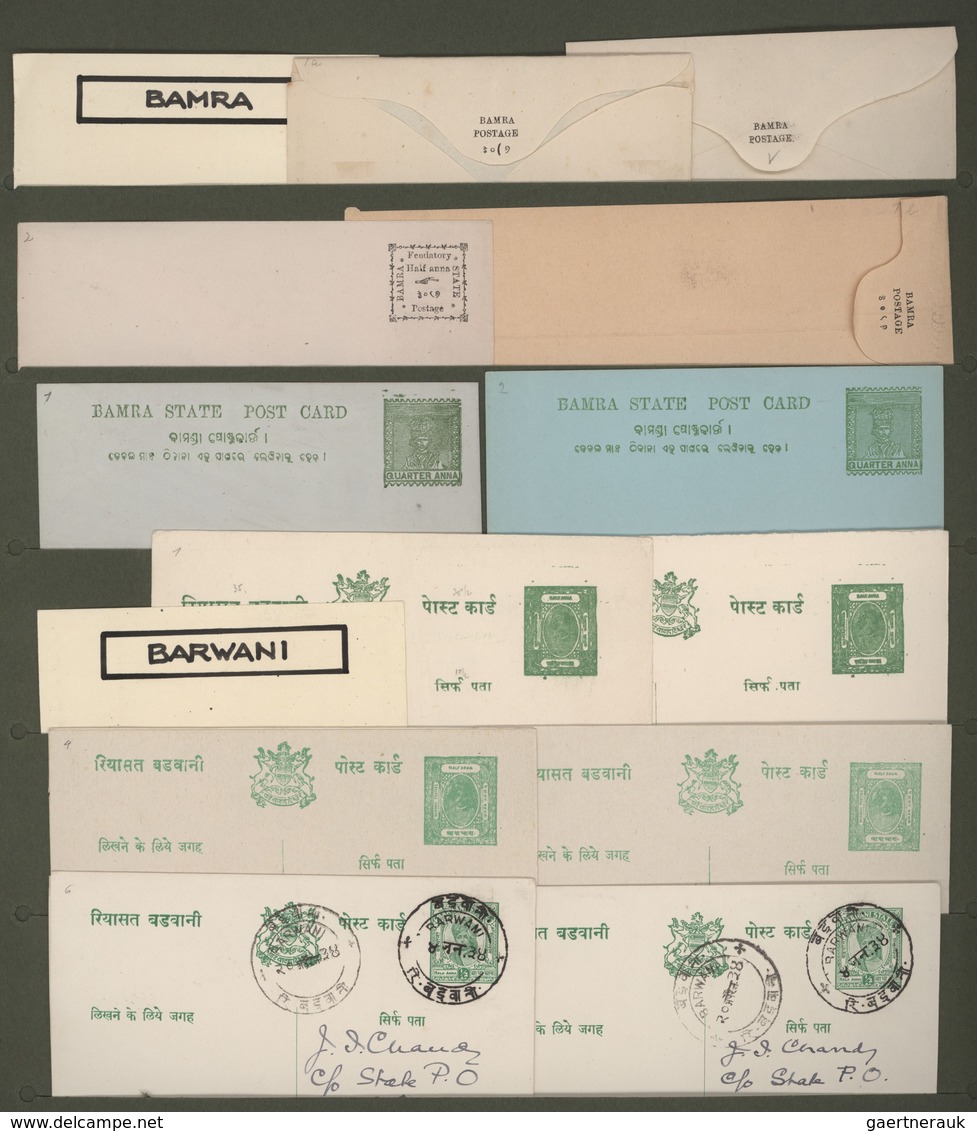 Indien - Feudalstaaten: 1880-1950 POSTAL STATIONERY: Comprehensive Collection Of More Than 340 Posta - Sonstige & Ohne Zuordnung