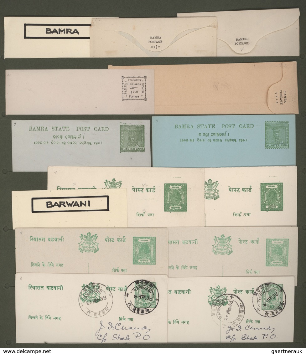 Indien - Feudalstaaten: 1880-1950 POSTAL STATIONERY: Comprehensive Collection Of More Than 340 Posta - Andere & Zonder Classificatie