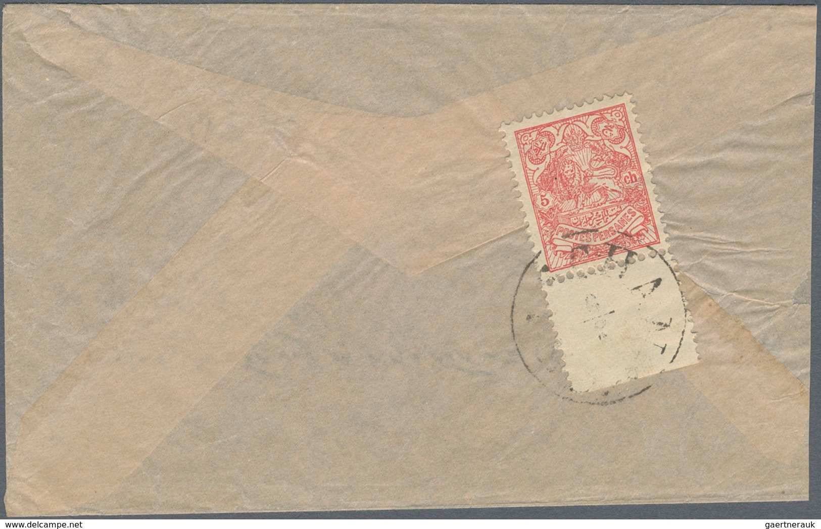 Iran: 1891/1925 (ca.), Lot Of 50 Commercial Covers Incl. Overprints, Several 1902 Typeset, Nice Rang - Irán