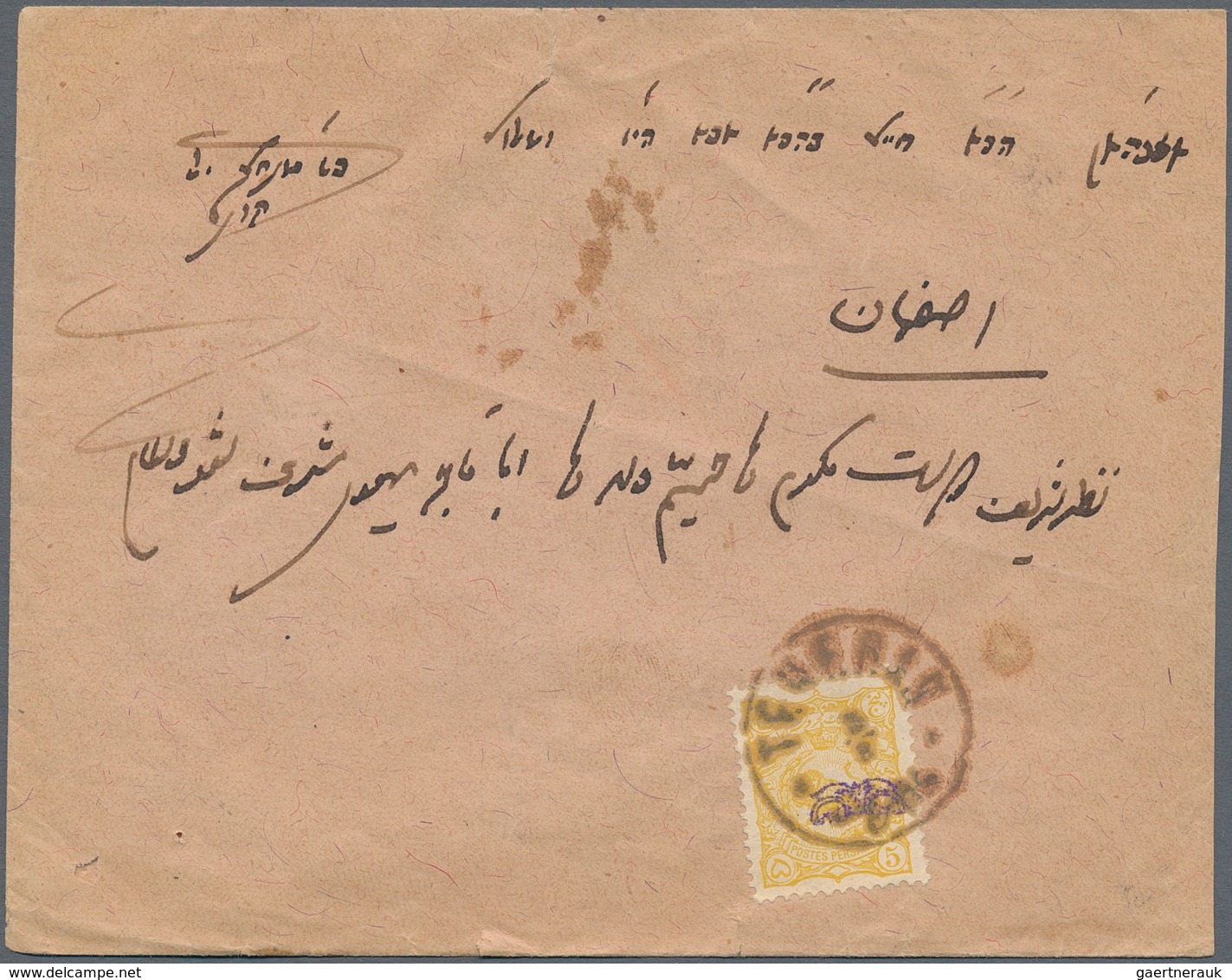 Iran: 1891/1925 (ca.), lot of 50 commercial covers incl. overprints, several 1902 typeset, nice rang