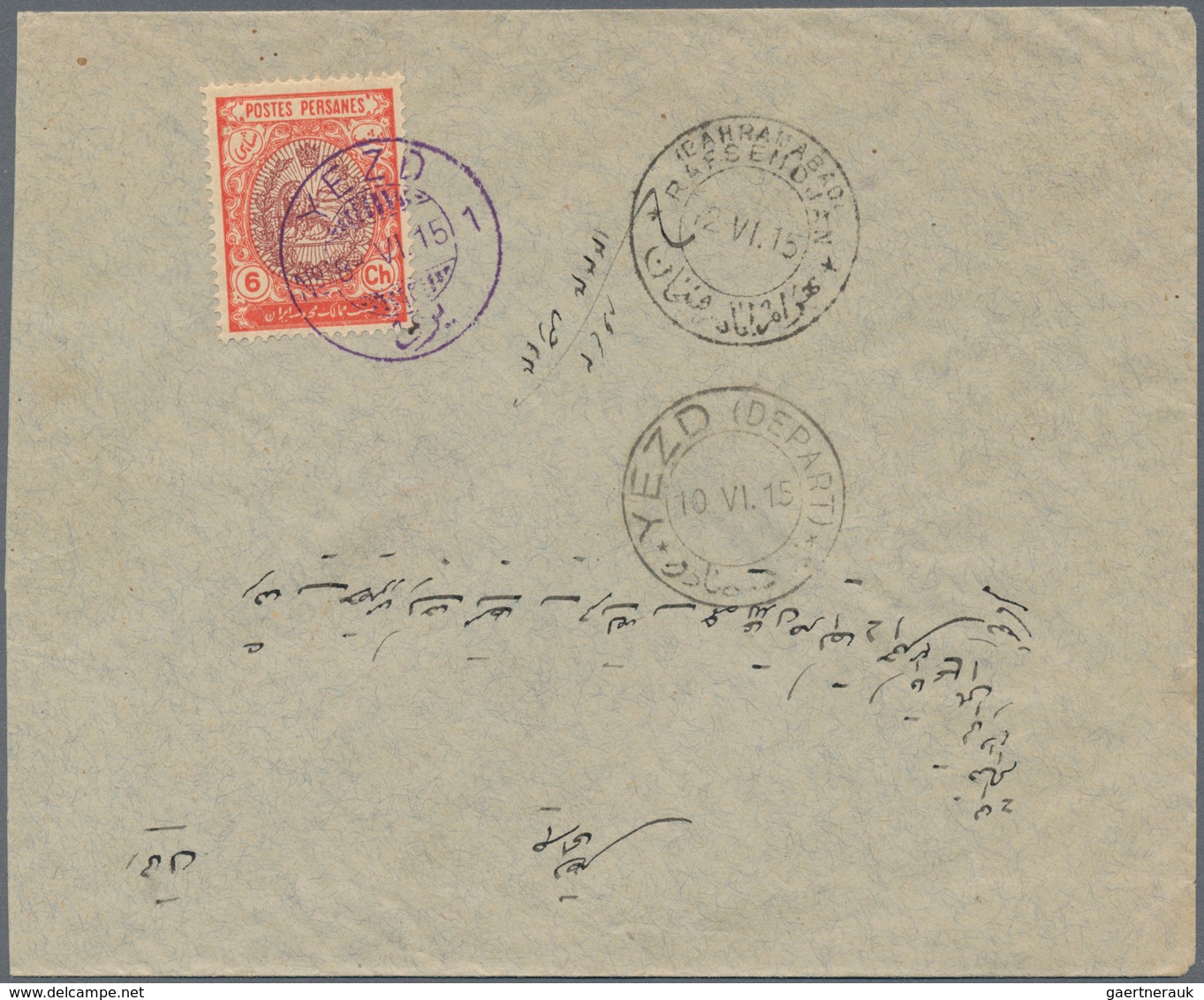 Iran: 1904/55, covers (32), stationery (1) inc. pre-1919 inland (11), 1942/45 anglo-russian censorsh