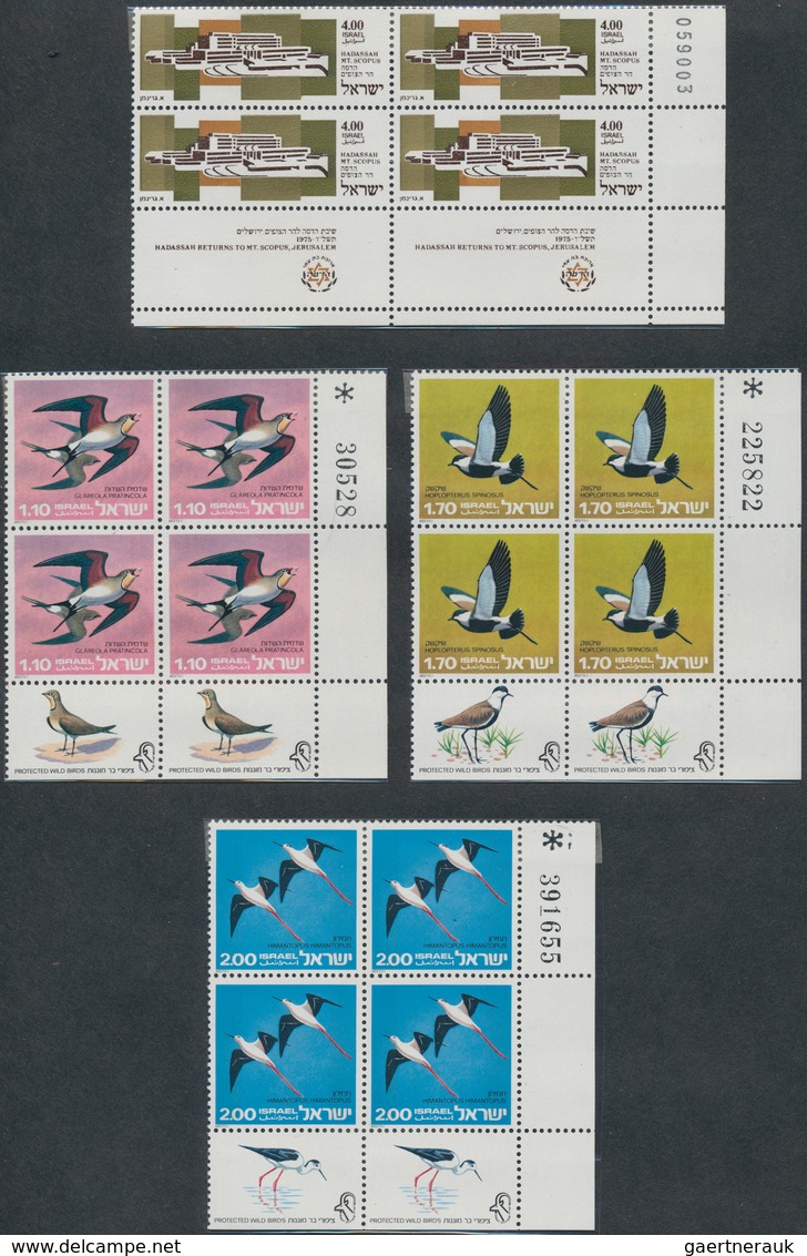 Israel: 1948/1992 (ca.), Collection/accumulation In Four Albums, The First Issues On Form Text Pages - Unused Stamps (with Tabs)