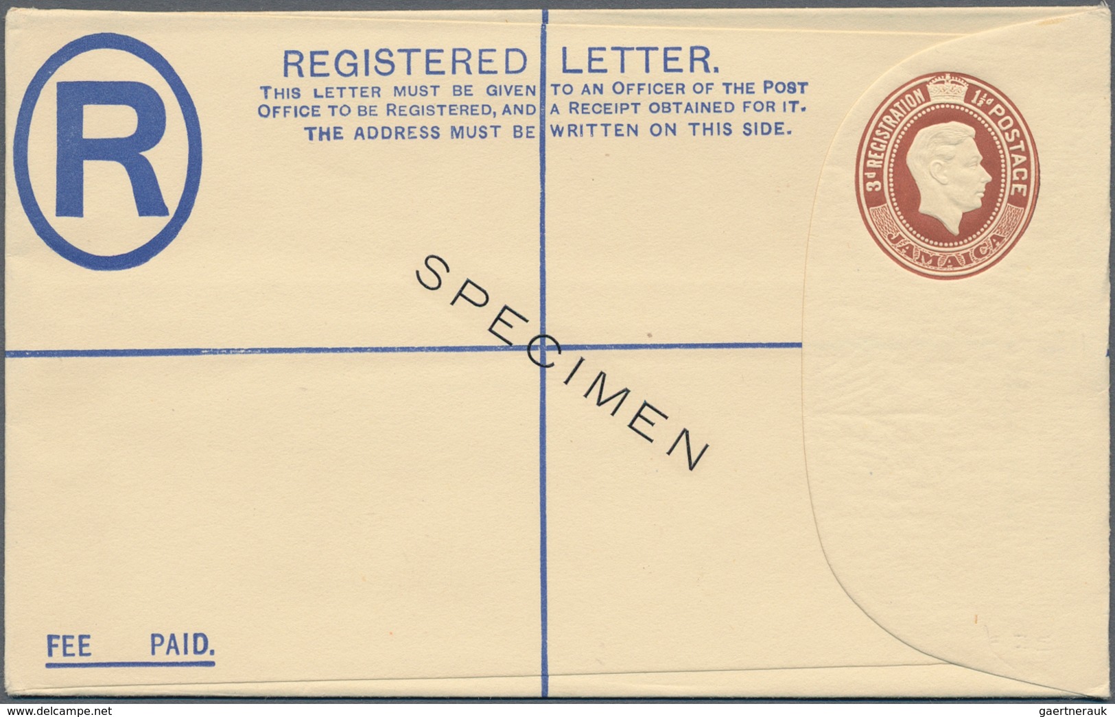 Jamaica: From 1888 on (approx). Lot of 34 entires of which 20 are SPECIMEN. Diversity: cards and rep