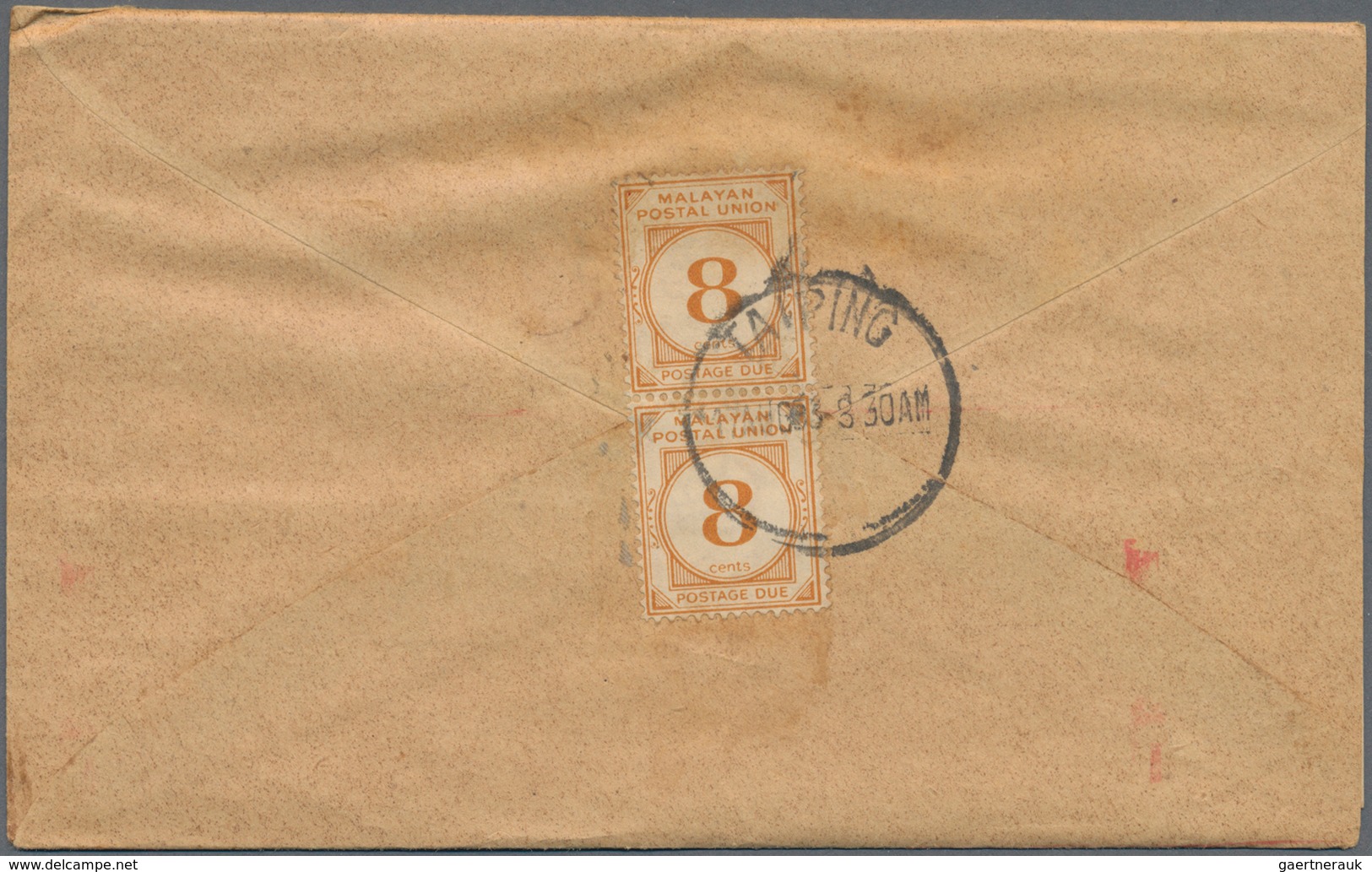 Malaiische Staaten: 1890's-modern Postage Due: About 300 Covers, Postcards And Postal Stationery Ite - Federated Malay States