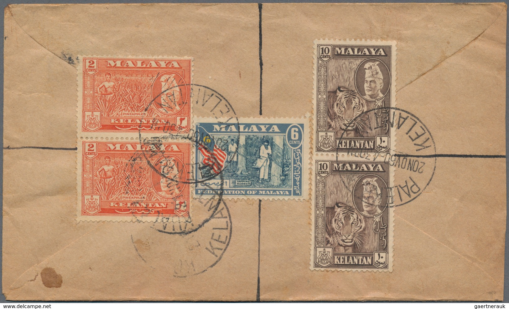 Malaiische Staaten - Kelantan: 1920's-70's: Approx. 500 Covers From Many Different Post Offices In K - Kelantan