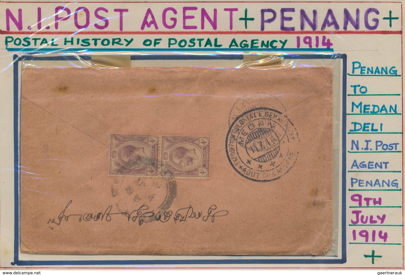 Malaiische Staaten - Penang: 1913-17 Special Postmarks: 12 Covers Bearing Special Datestamps 'Penang - Penang