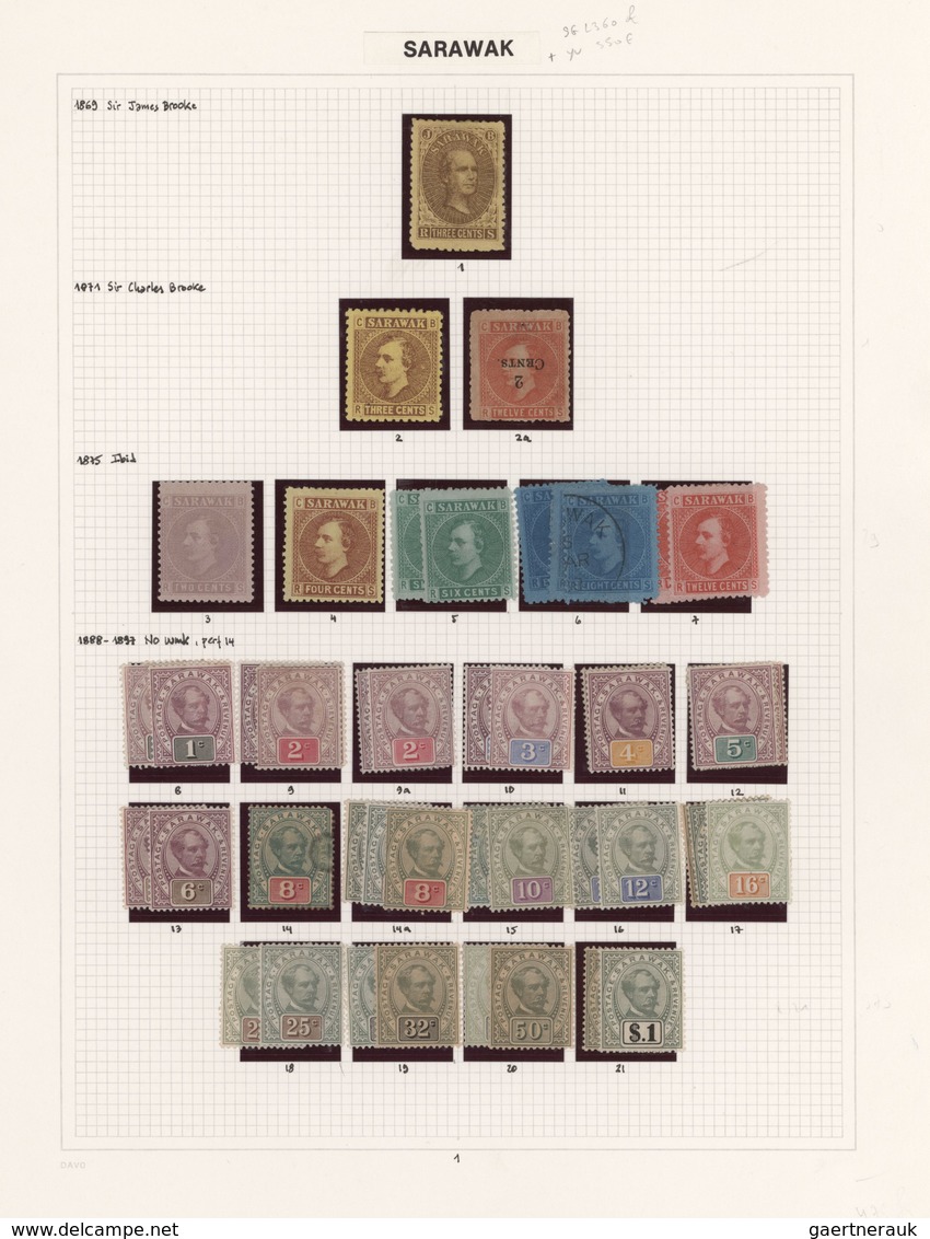 Malaiische Staaten - Sarawak: 1869/1963, A Splendid Mint Collection On Album Pages, Well Collected T - Autres & Non Classés