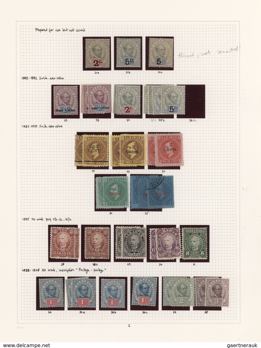 Malaiische Staaten - Sarawak: 1869/1963, A Splendid Mint Collection On Album Pages, Well Collected T - Sonstige & Ohne Zuordnung