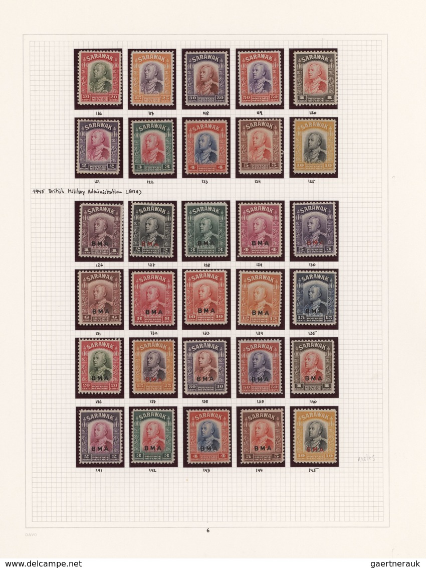 Malaiische Staaten - Sarawak: 1869/1963, A Splendid Mint Collection On Album Pages, Well Collected T - Other & Unclassified