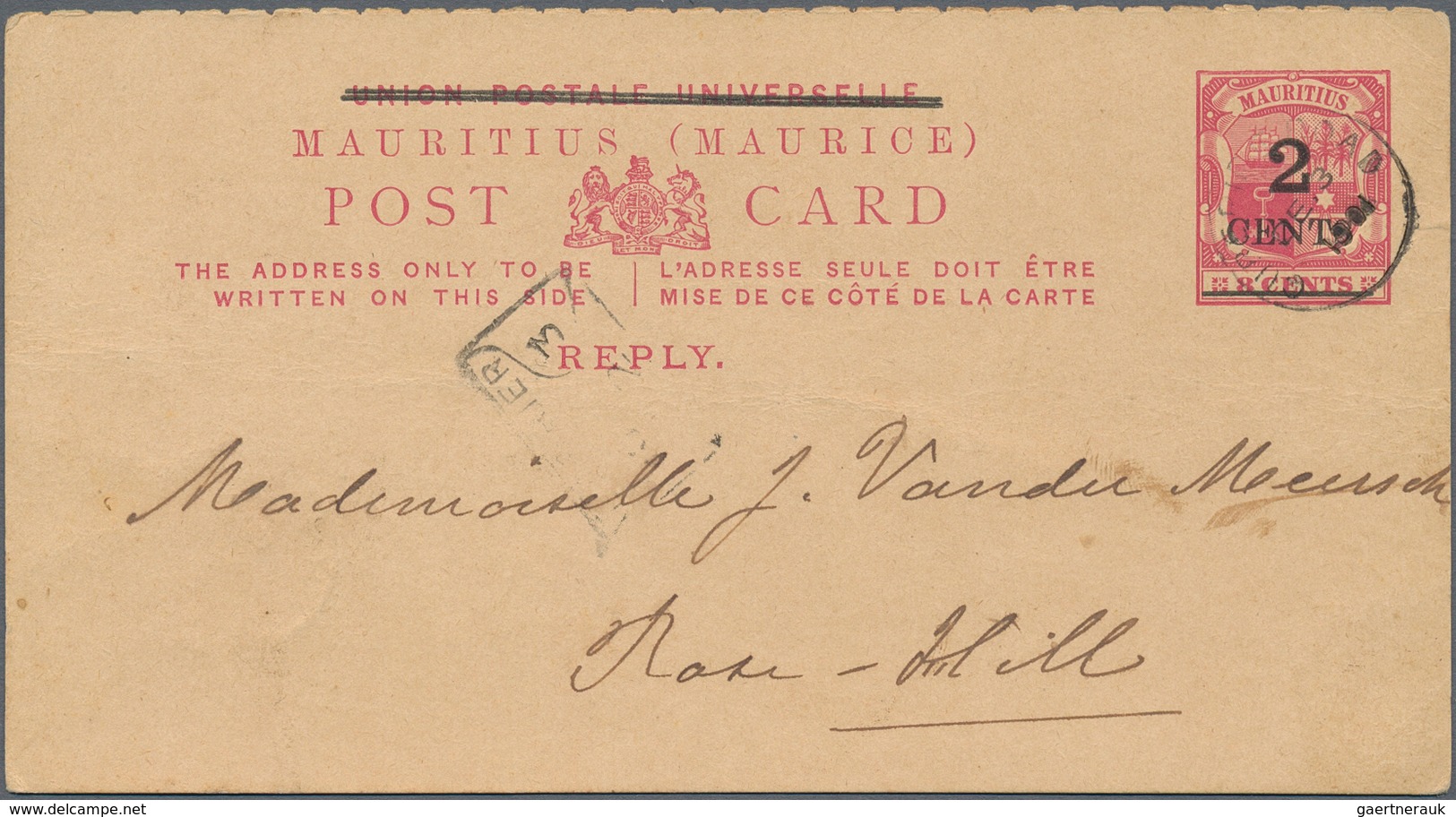 Mauritius: 1862/1908, Beautiful Accumulation Of 35 Postal Stationaries: Eight Envelopes, Five Wrappe - Maurice (...-1967)