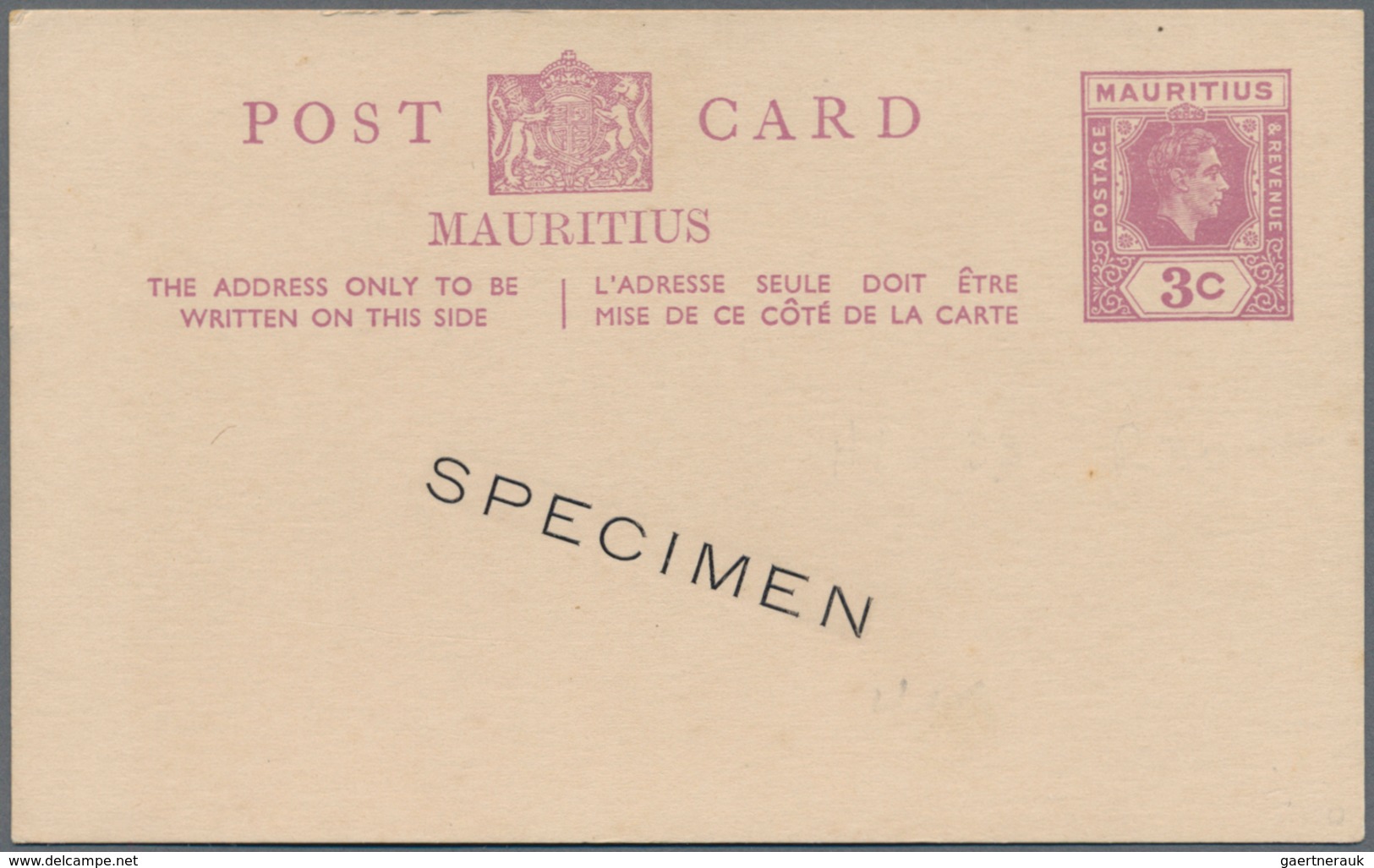 Mauritius: From 1862 On. Lot Of 96 Different Entires With SPECIMEN. Diversity: Cards And Reply Cards - Mauritius (...-1967)