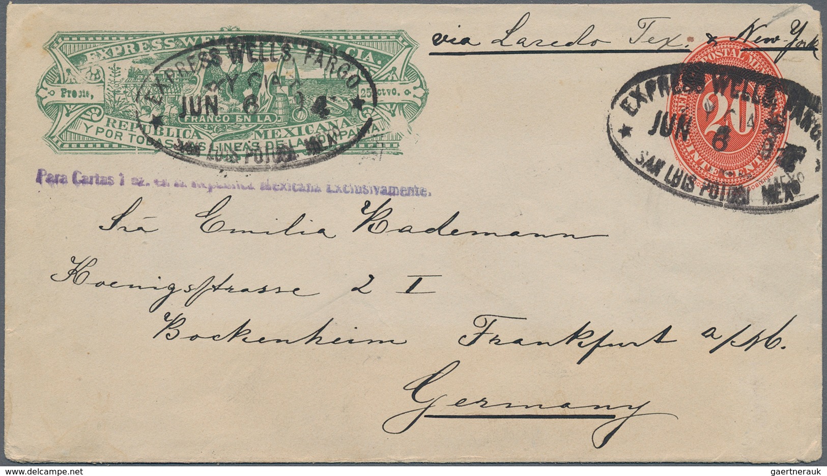 Mexiko - Ganzsachen: 1890/1931 (ca.), Stationery Used (36) Or Mint (5) Inc. Wells Fargo Envelopes Us - Mexique