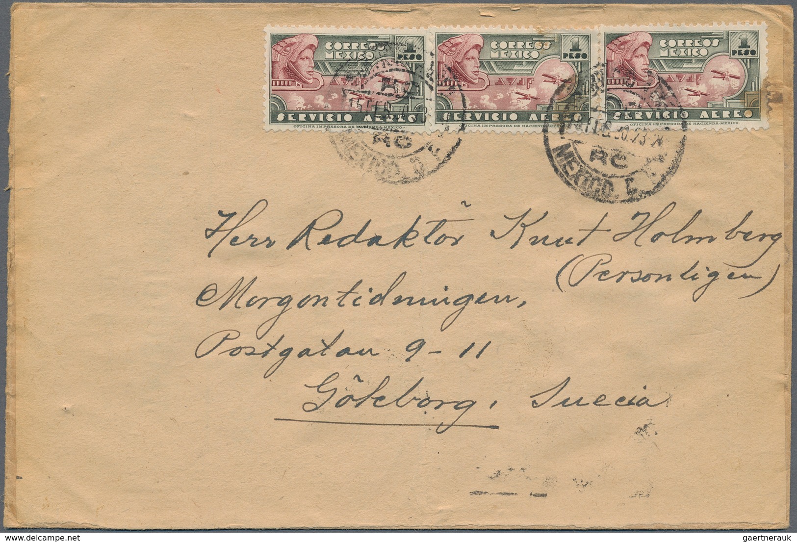 Mexiko - Ganzsachen: 1899/1981, ca. 64 covers/used ppc mostly to Europe or USA inc. censorship and r