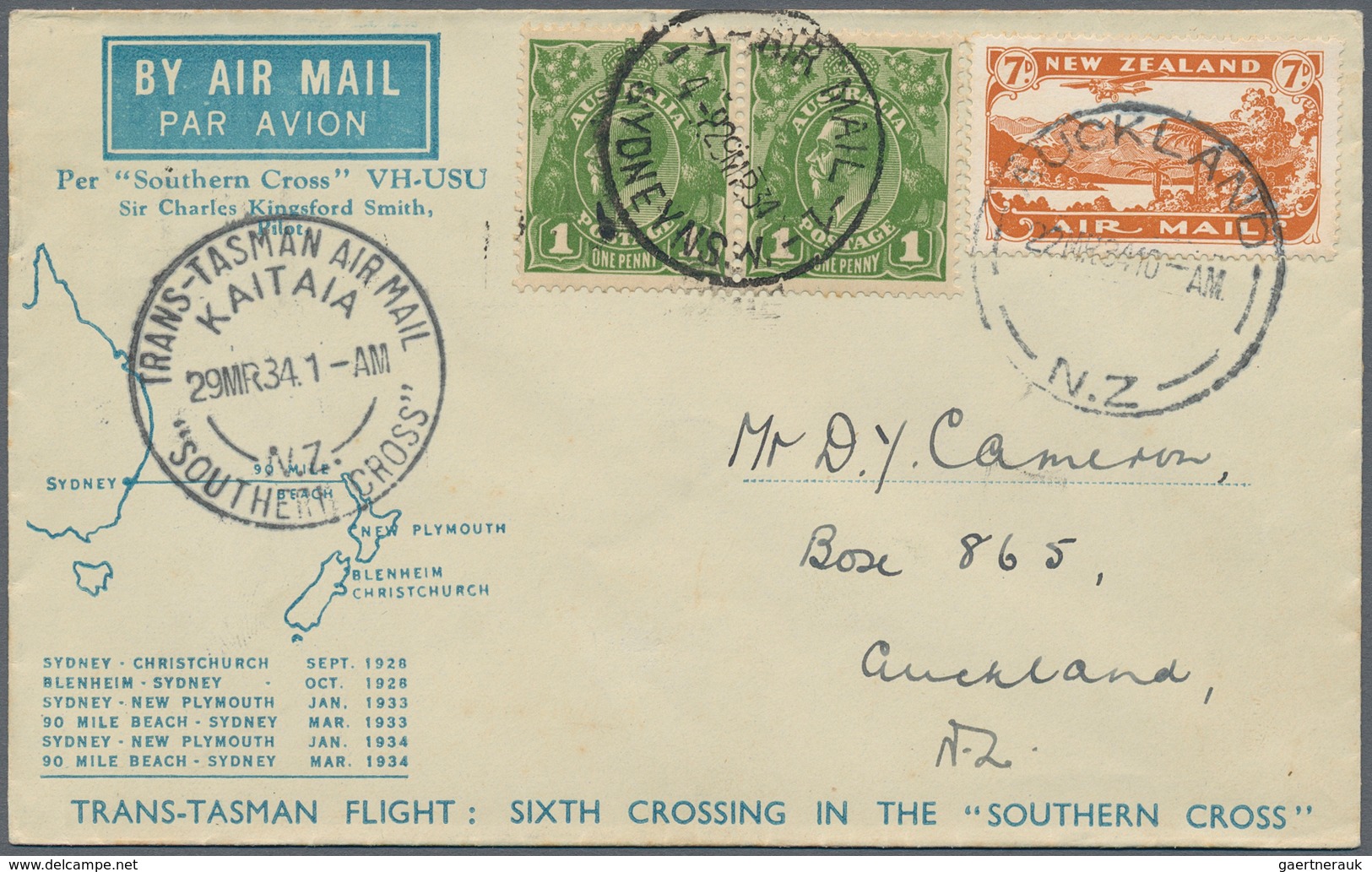 Neuseeland: 1910/48, Apprx. 66 Covers (inc. Appr. 20 FDC/FFC) Majority Used To Switzerland With Many - Lettres & Documents