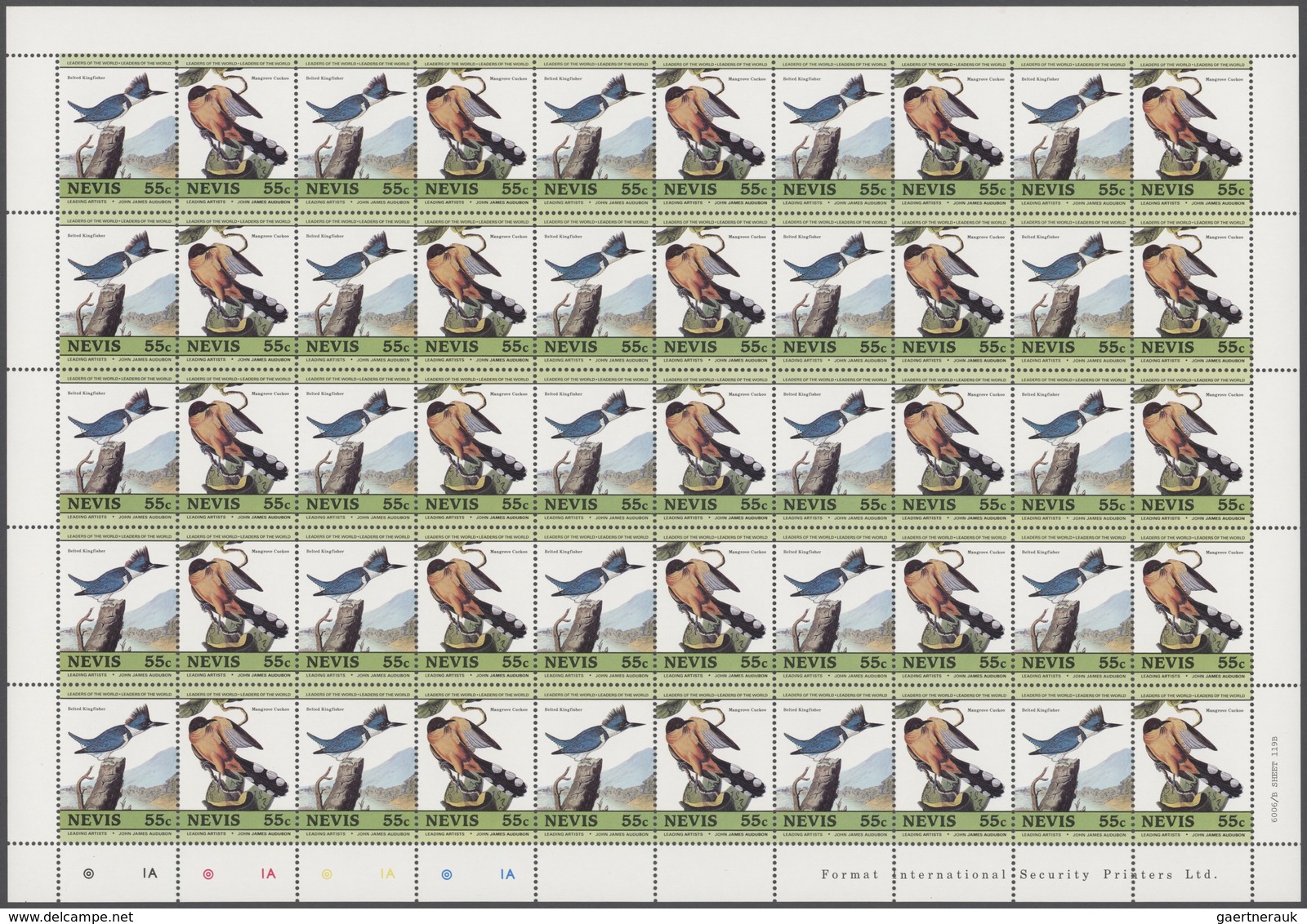 Nevis: 1983/1985, Big Investment Accumulation Of Full Sheets And Part Sheets. Varying Quantity: From - St.Kitts Und Nevis ( 1983-...)