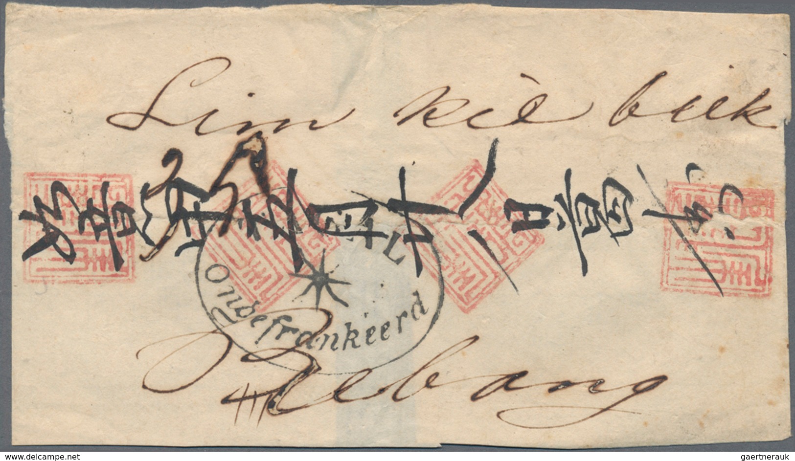 Niederländisch-Indien: 1840's Ca.: 17 Stampless Covers Sent From Various P.O.'s To A Chinese Captain - Indie Olandesi