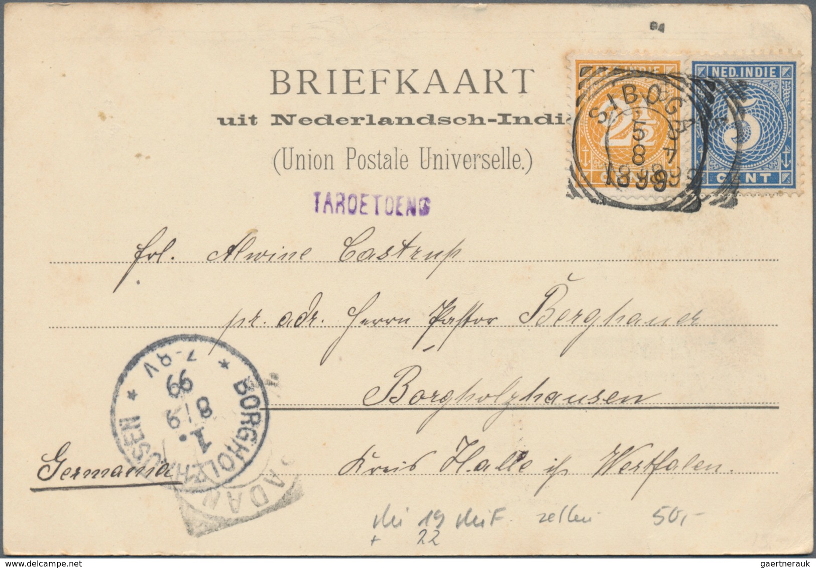 Niederländisch-Indien: 1884/1941 Small Holding Of Ca. 80 Letters, Picture-postcards And Used Postal - Indes Néerlandaises