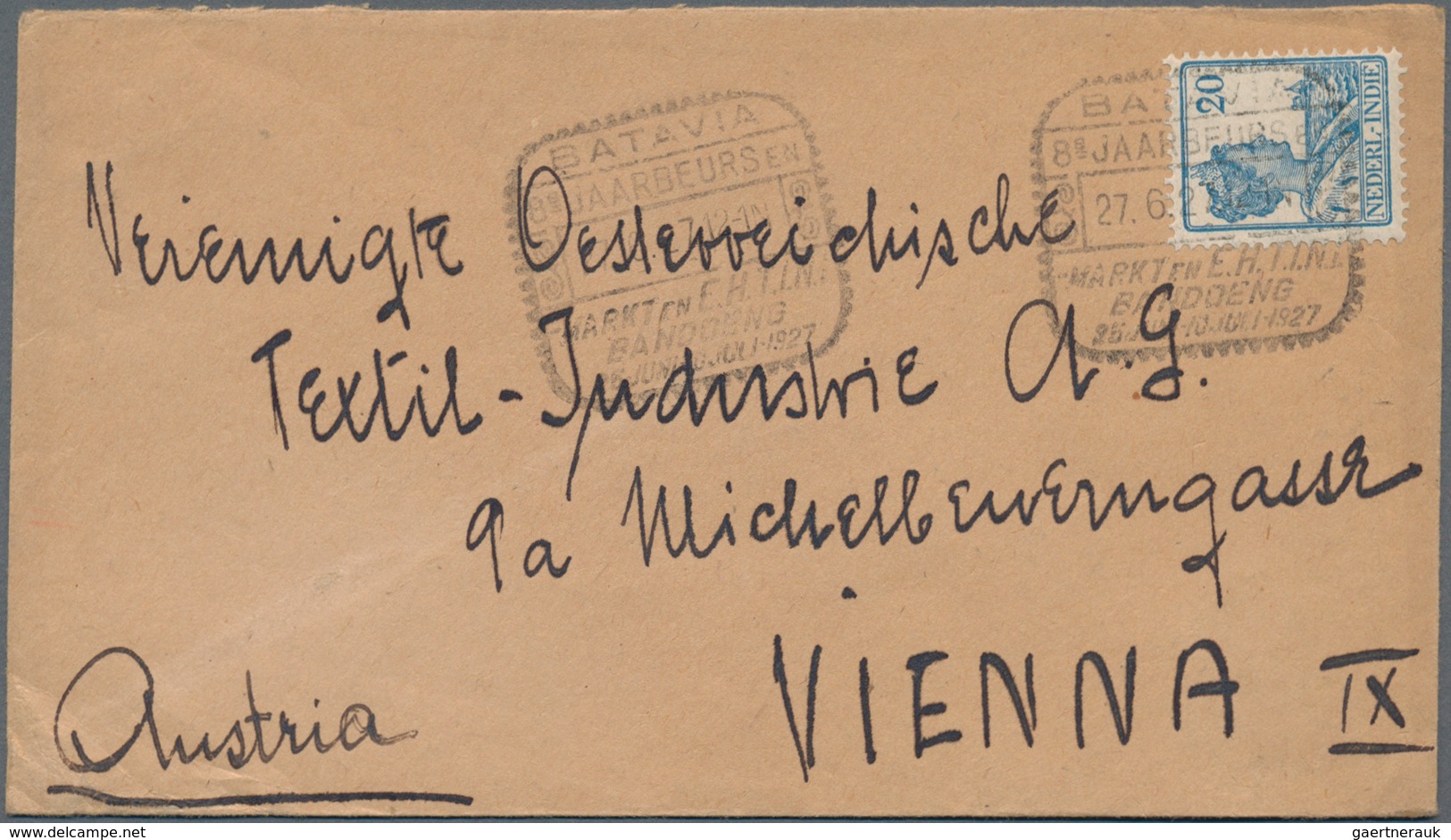 Niederländisch-Indien: 1884/1941 small holding of ca. 80 letters, picture-postcards and used postal