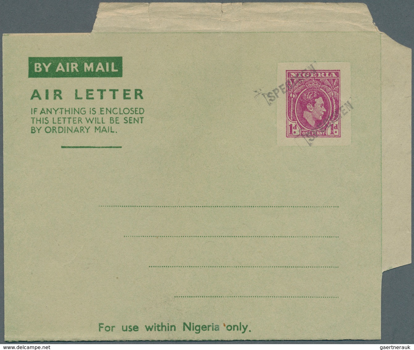 Nigeria: 1948/1956 (ca.), AEROGRAMMES: Specialised Accumulation With About 650 Unused And Used/CTO A - Nigeria (...-1960)