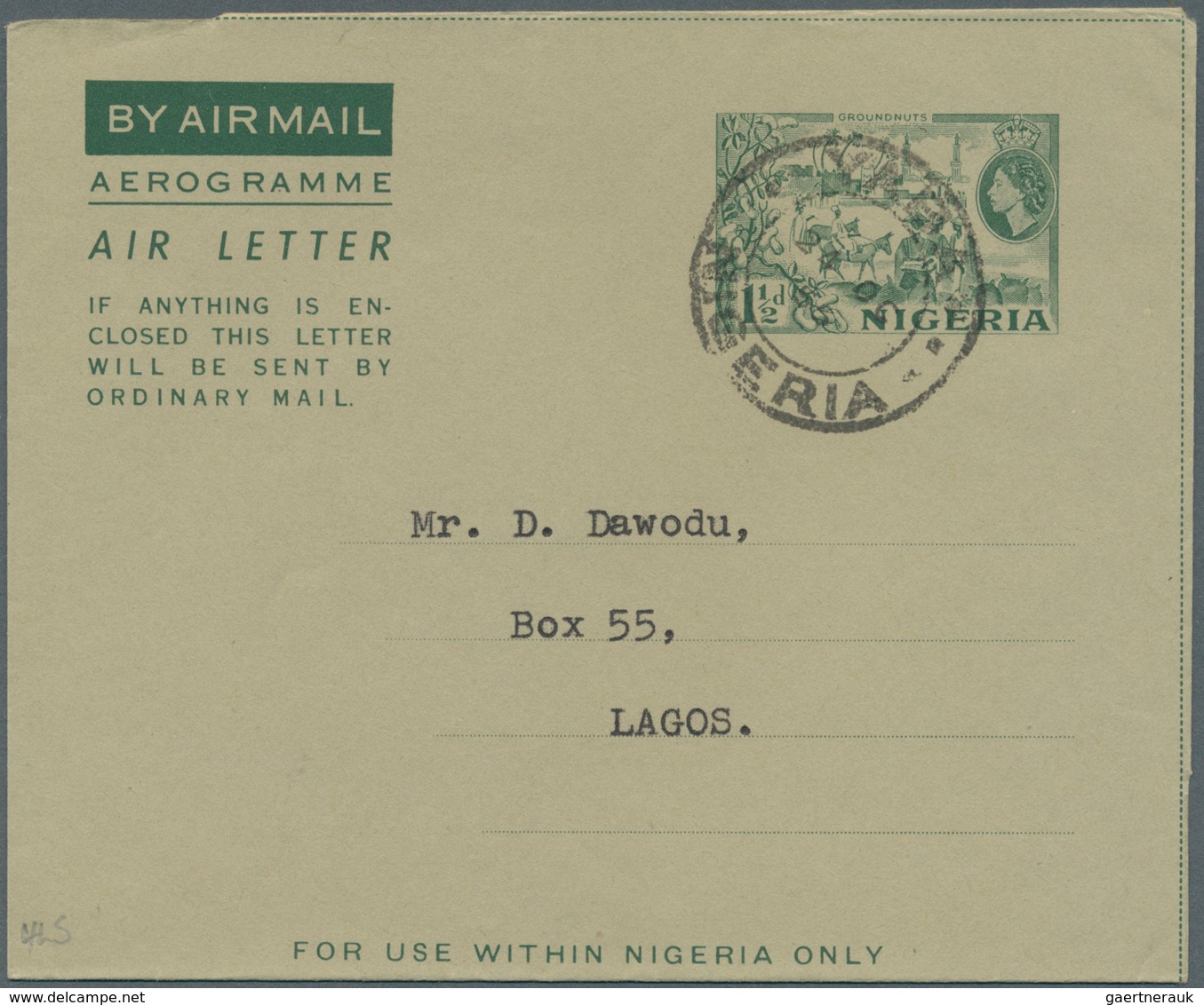 Nigeria: 1948/1956 (ca.), AEROGRAMMES: Specialised Accumulation With About 650 Unused And Used/CTO A - Nigeria (...-1960)