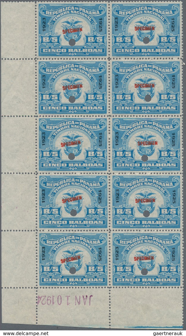 Panama: 1923/1954, ABN Specimen Proofs, Fiscals, Collection Of Apprx. 918 Stamps All Within Multiple - Panama