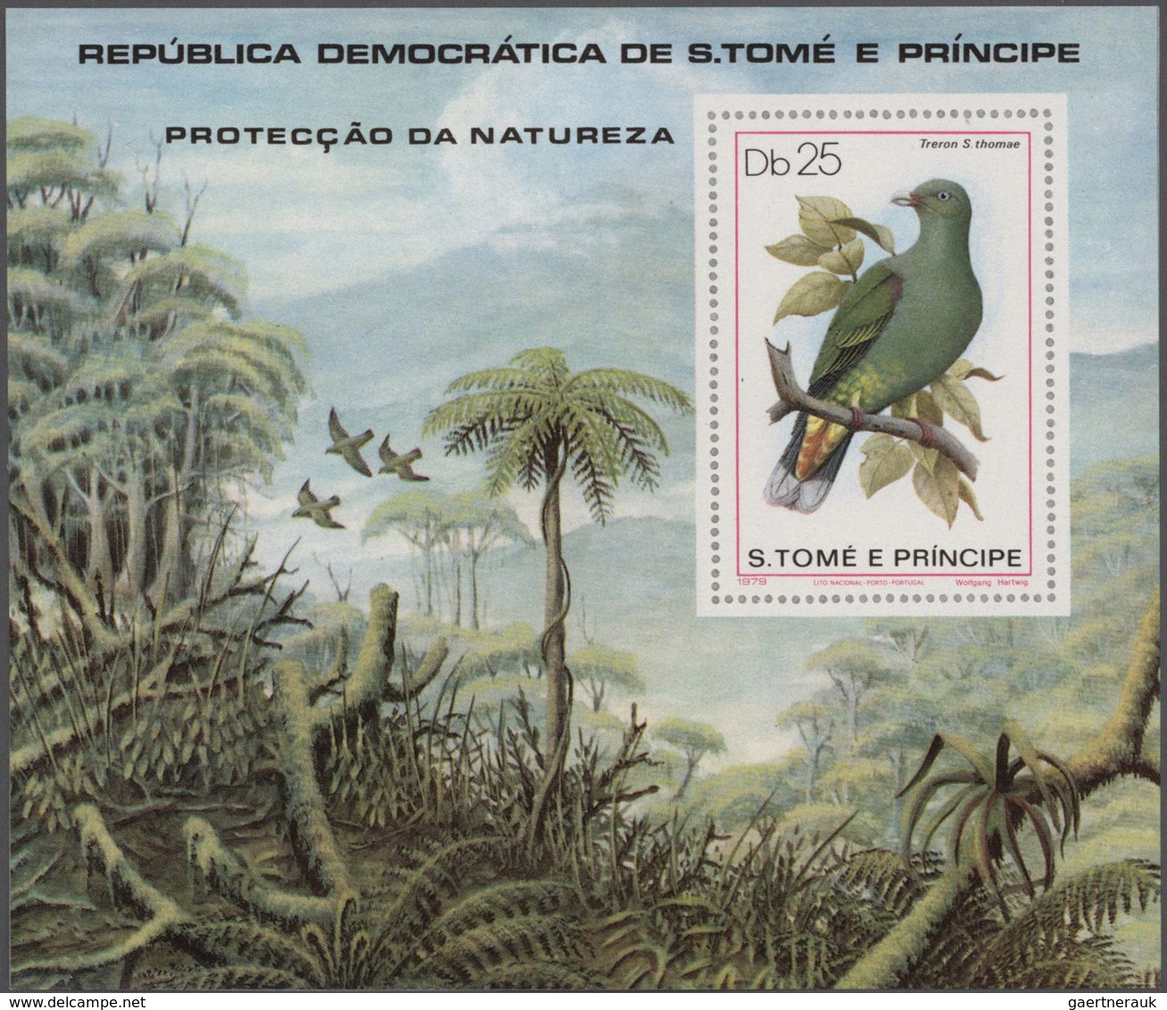 St. Thomas Und Prinzeninsel - Sao Thome E Principe: 1979, BIRDS, Complete Set Of Six In Complete She - Sao Tome Et Principe