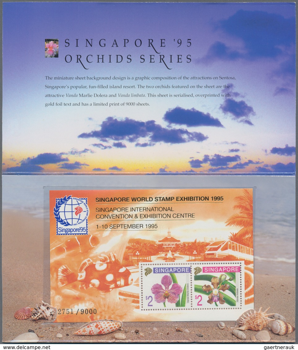 Singapur: 1970's-90's Ca.: Several Hundred Modern Picture Postcards, Covers, Singapore Souvenirs, FD - Singapore (...-1959)