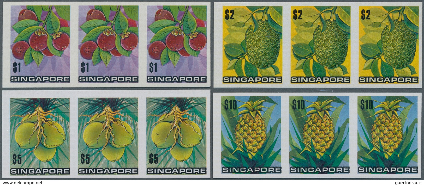 Singapur: 1973/1975, Lot Of 5224 IMPERFORATE (instead Of Perforate) Stamps And Souvenir Sheets MNH, - Singapore (...-1959)