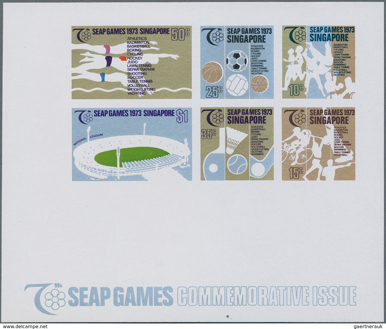 Singapur: 1973/1975, Lot Of 5224 IMPERFORATE (instead Of Perforate) Stamps And Souvenir Sheets MNH, - Singapore (...-1959)