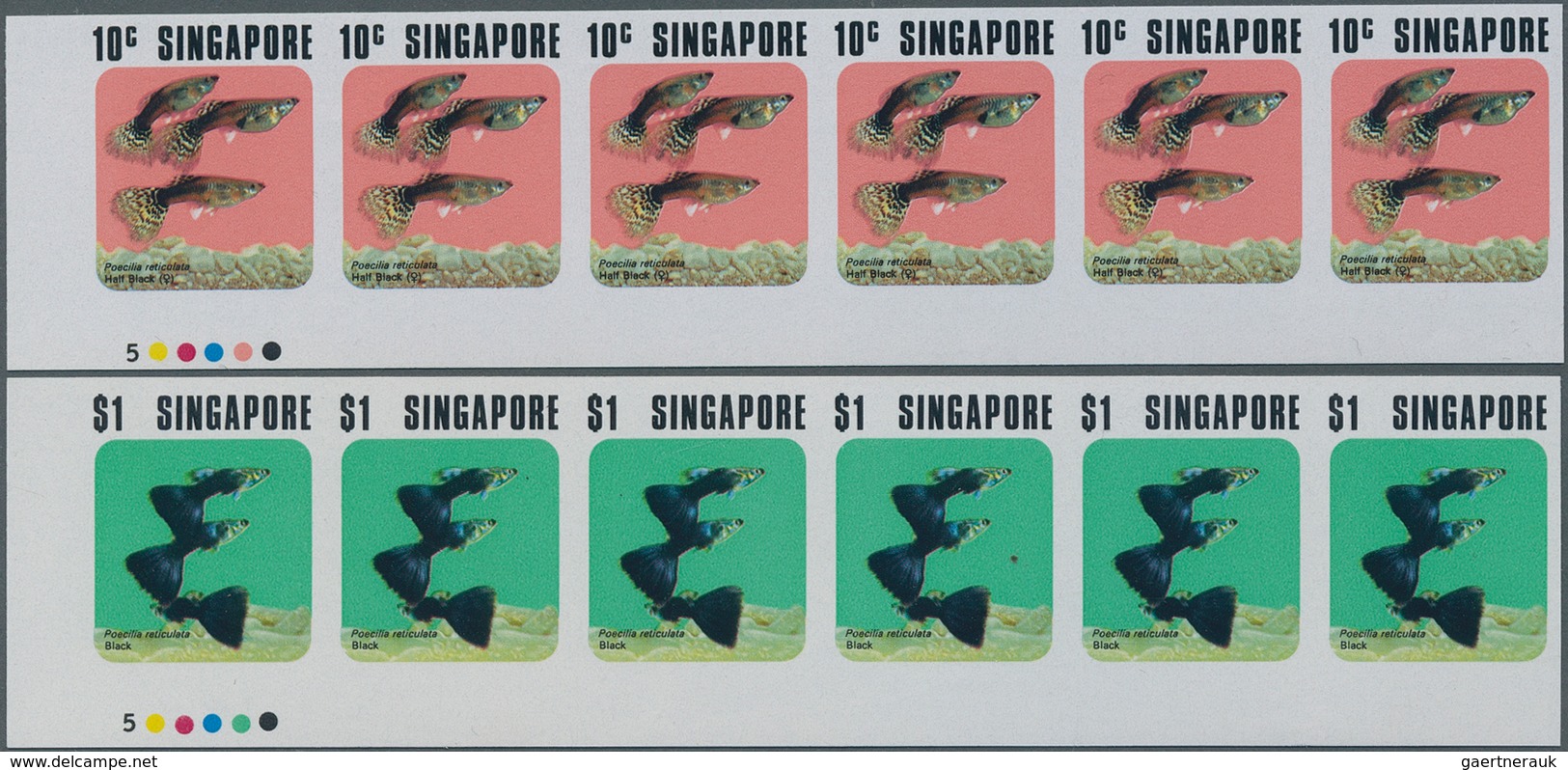 Singapur: 1973/1975, Lot Of 5224 IMPERFORATE (instead Of Perforate) Stamps And Souvenir Sheets MNH, - Singapur (...-1959)