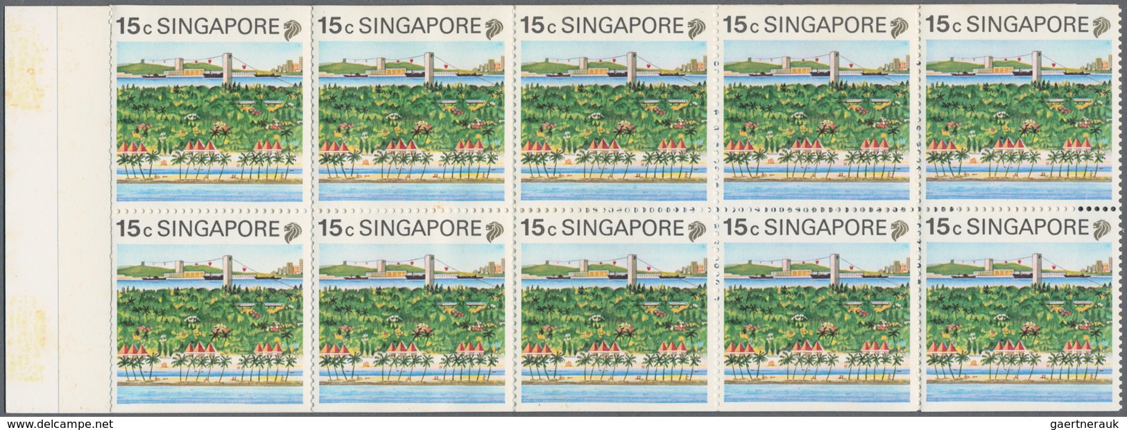 Singapur: 1990/1995: Eight Folders With 1995 'Orchids' Miniature Sheets (background In Orange) Plus - Singapore (...-1959)