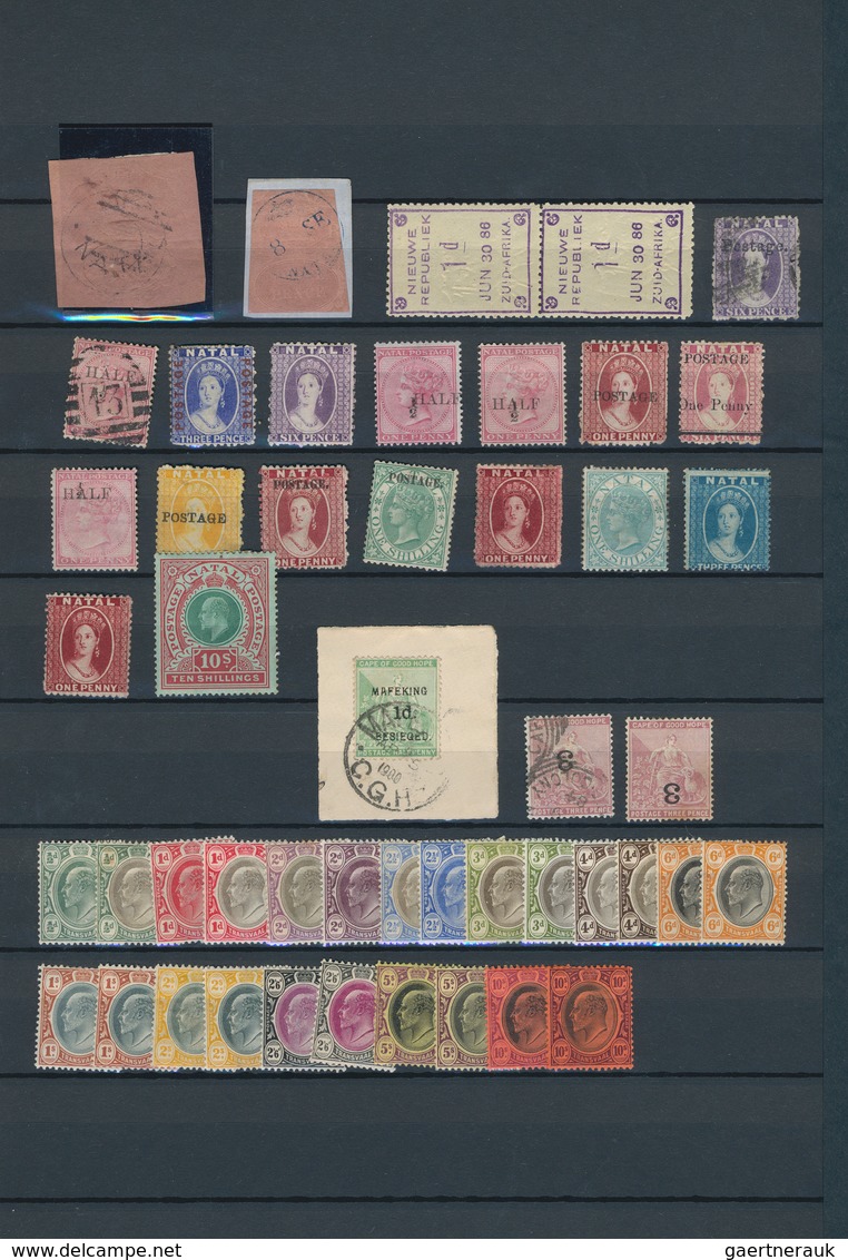 Südafrika: 1860/1940 (ca.), British Southern Africa, Mint And Used Assortment On Stockpages, E.g. A - Oblitérés