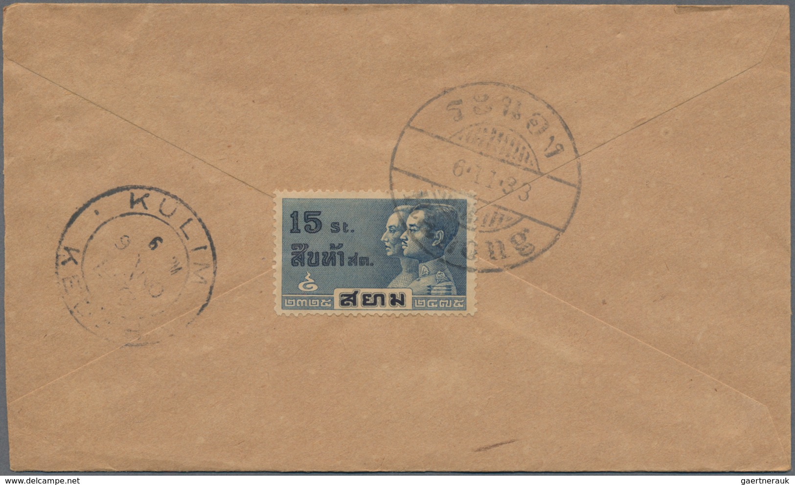 Thailand: 1919-1930's "BHUKET": 15 Covers From Or To Bhuket With Various Frankings And Postmarks, Fr - Thaïlande