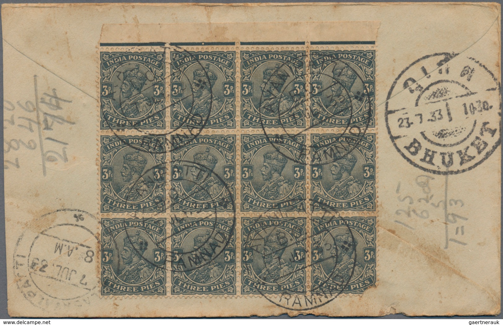 Thailand: 1919-1930's "BHUKET": 15 Covers From Or To Bhuket With Various Frankings And Postmarks, Fr - Thaïlande