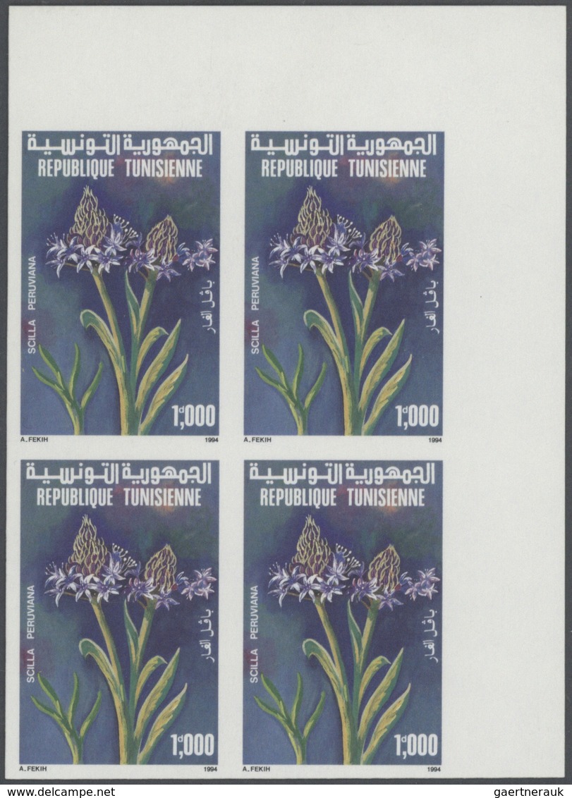 Tunesien: 1982/1994, U/m Collection Of Apprx. 280 IMPERFORATE Stamps, Apparently Complete Issues, Ma - Tunisia