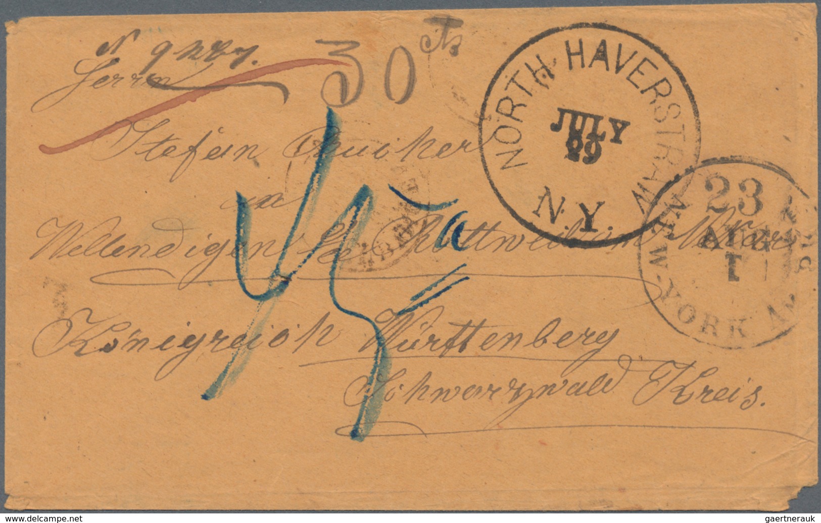 Vereinigte Staaten Von Amerika: 1857/19 Holding Of Ca. 290 Letters, Cards, Picture-postcards And Use - Lettres & Documents