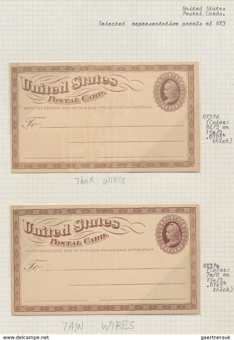 Vereinigte Staaten von Amerika - Ganzsachen: 1873 album with ca. 70 unused and used postal stationer