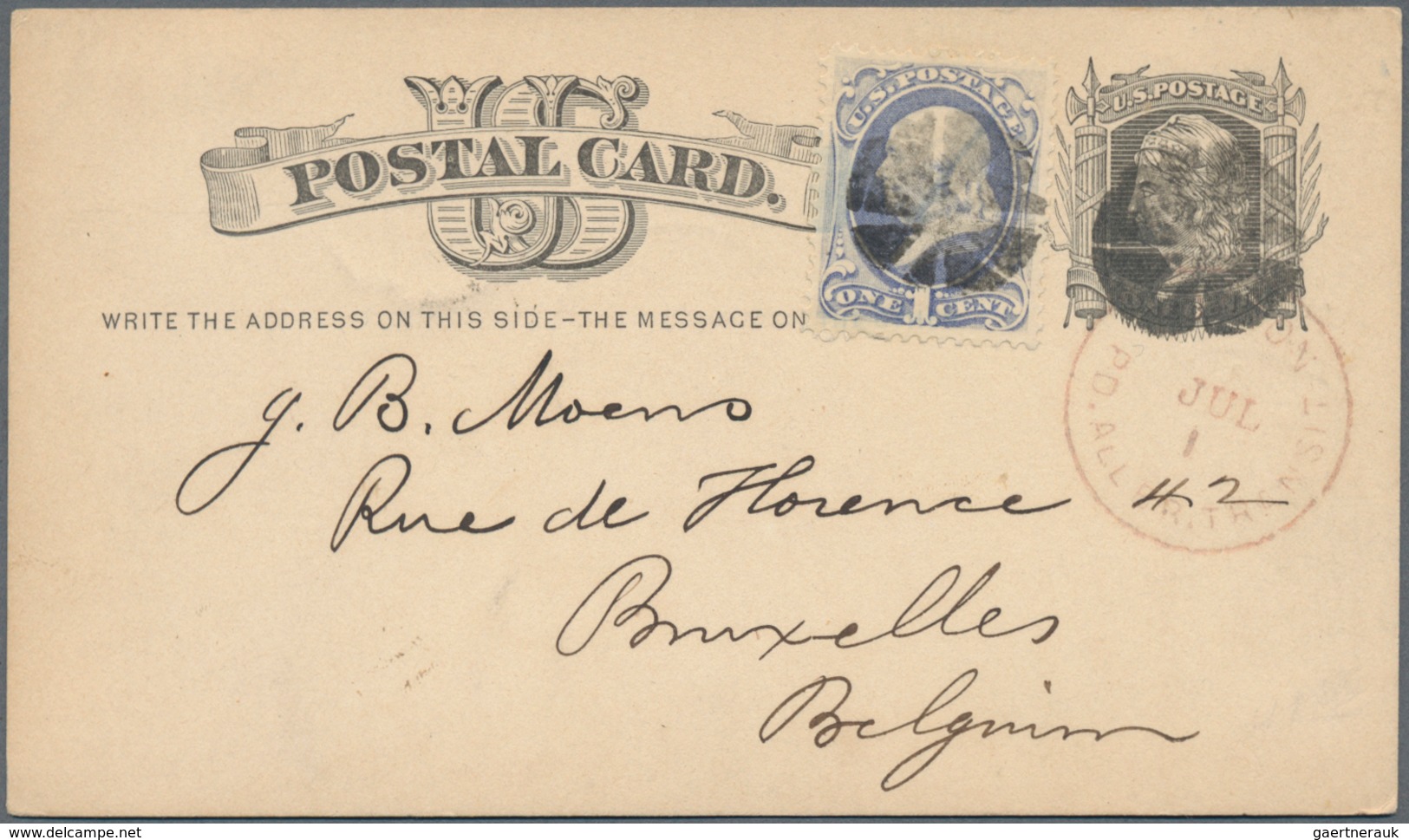 Vereinigte Staaten Von Amerika - Ganzsachen: Starting 1873 Holding Of Ca. 210 Unused And Used Postal - Autres & Non Classés