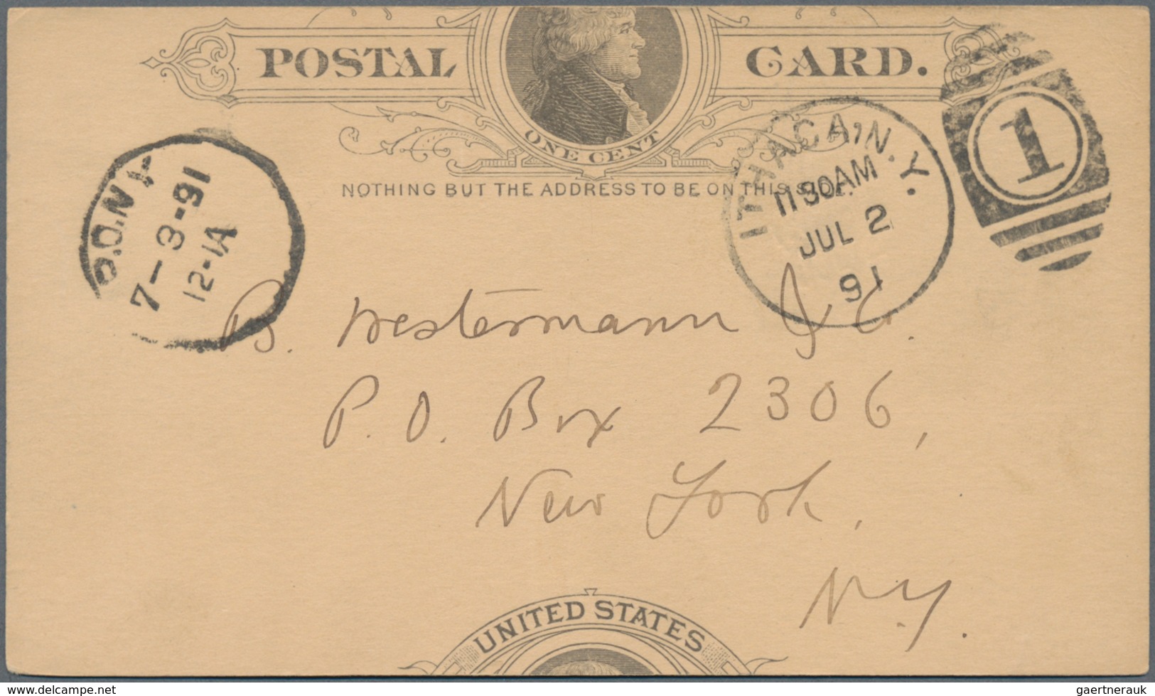 Vereinigte Staaten von Amerika - Ganzsachen: starting 1873 holding of ca. 210 unused and used postal