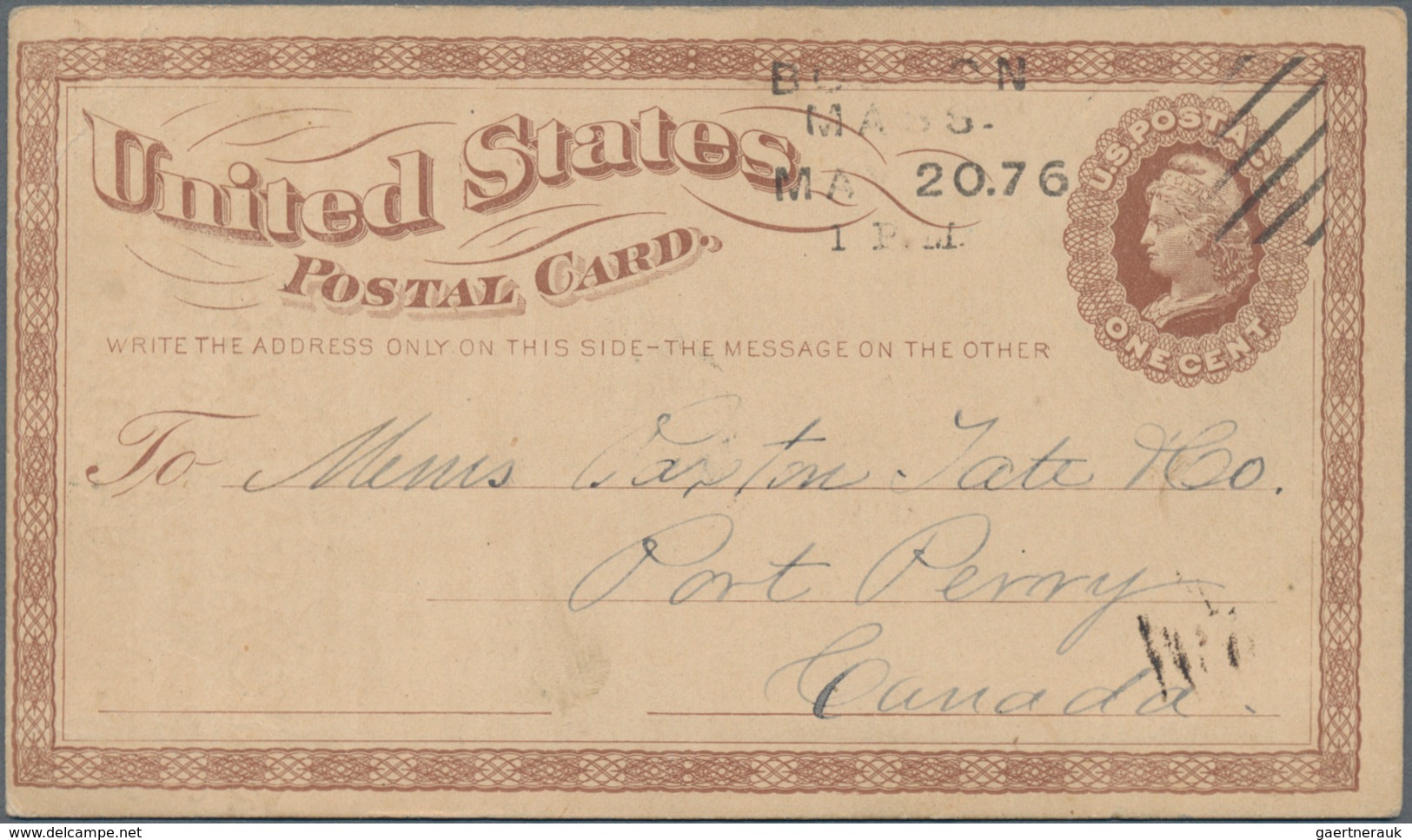 Vereinigte Staaten Von Amerika - Ganzsachen: 1873/85 Spcialized Collection Of Ca. 320 Used Postal St - Other & Unclassified