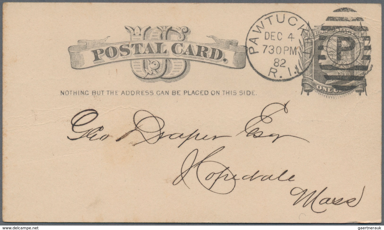 Vereinigte Staaten Von Amerika - Ganzsachen: 1875/91 Holding Of Ca. 470 Used Postal Stationery Cards - Autres & Non Classés