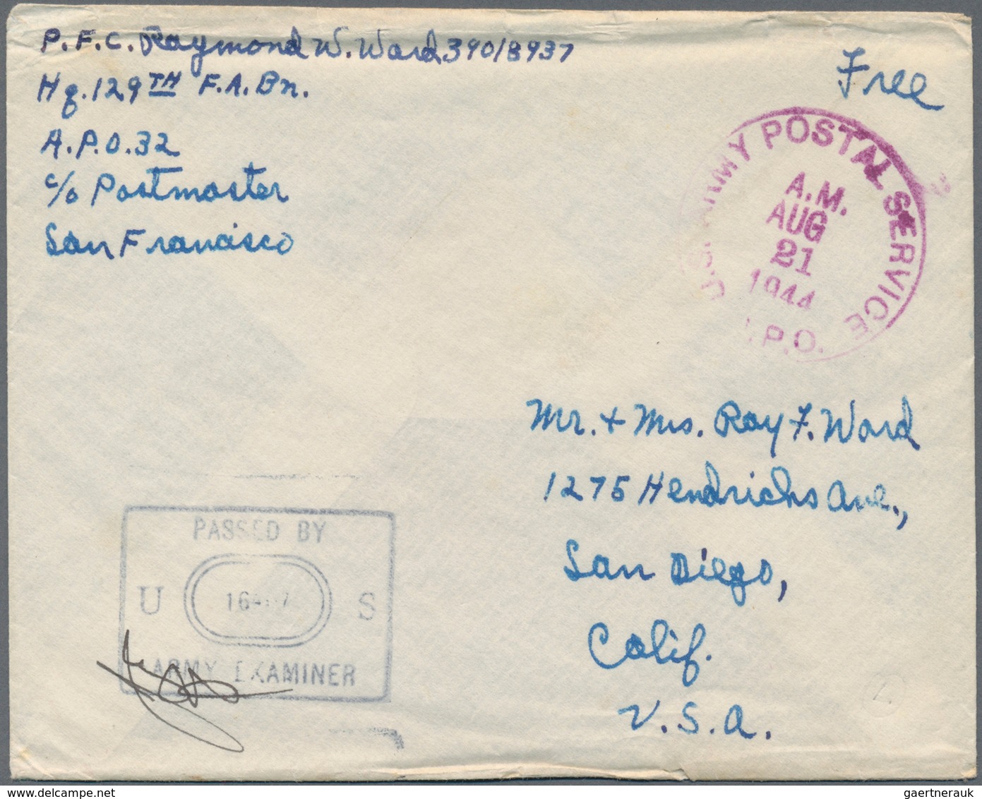 Vereinigte Staaten Von Amerika - Militärpost / Feldpost: 1942/1960 Ca., Collection With More Than 40 - Autres & Non Classés