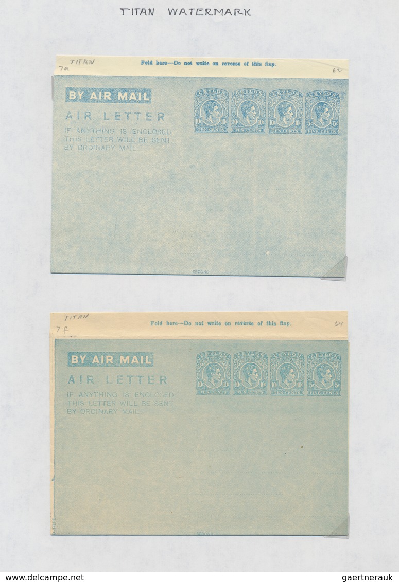 Alle Welt - Ganzsachen: 1946/95 Collection Of Ca. 230 Unused Airgrams Incl. Some Unused Formulars, R - Sonstige & Ohne Zuordnung