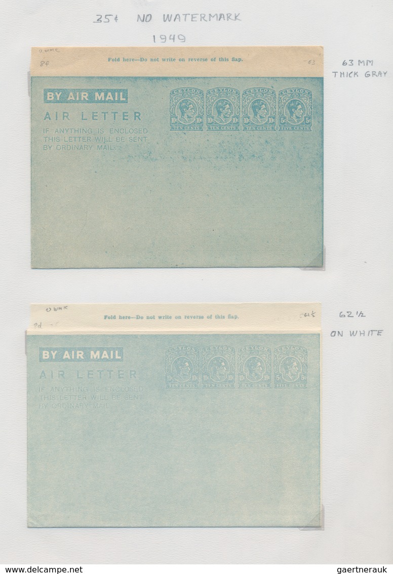 Alle Welt - Ganzsachen: 1946/95 Collection Of Ca. 230 Unused Airgrams Incl. Some Unused Formulars, R - Sonstige & Ohne Zuordnung